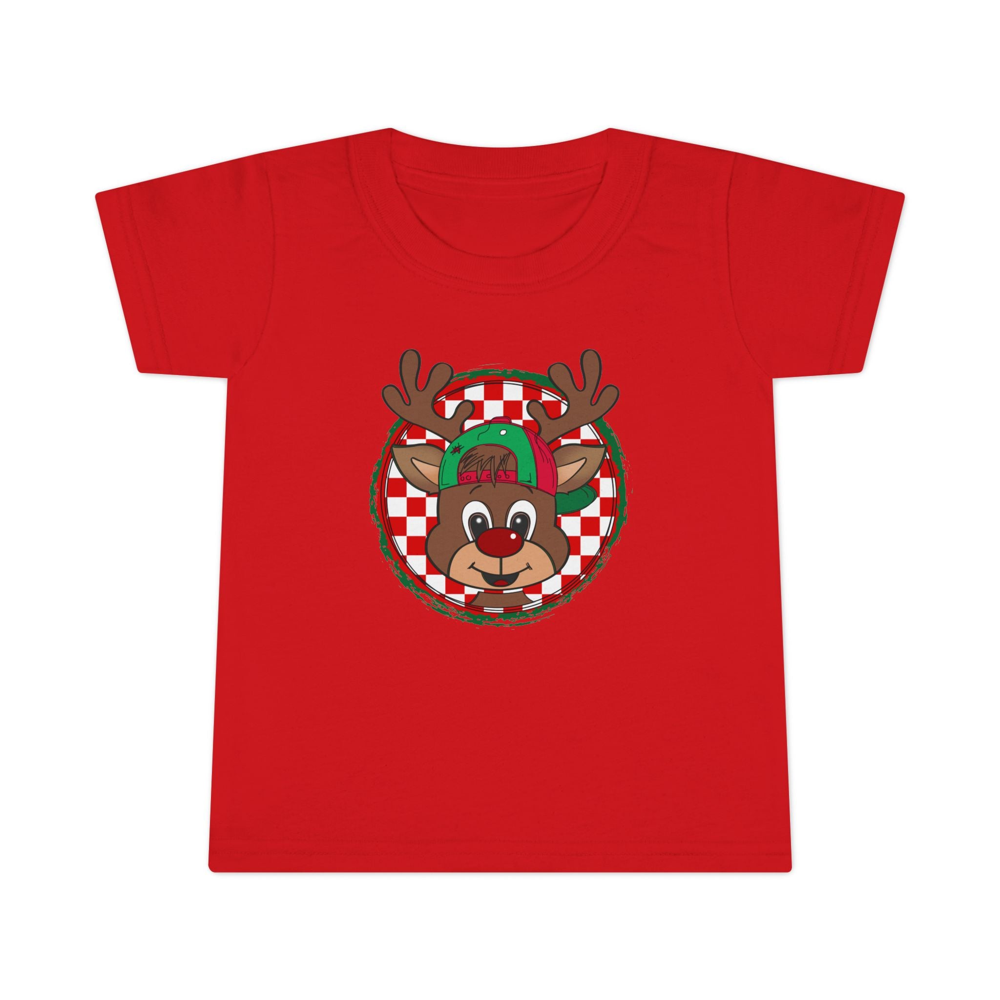Cute Reindeer Face- Toddler T-Shirt
