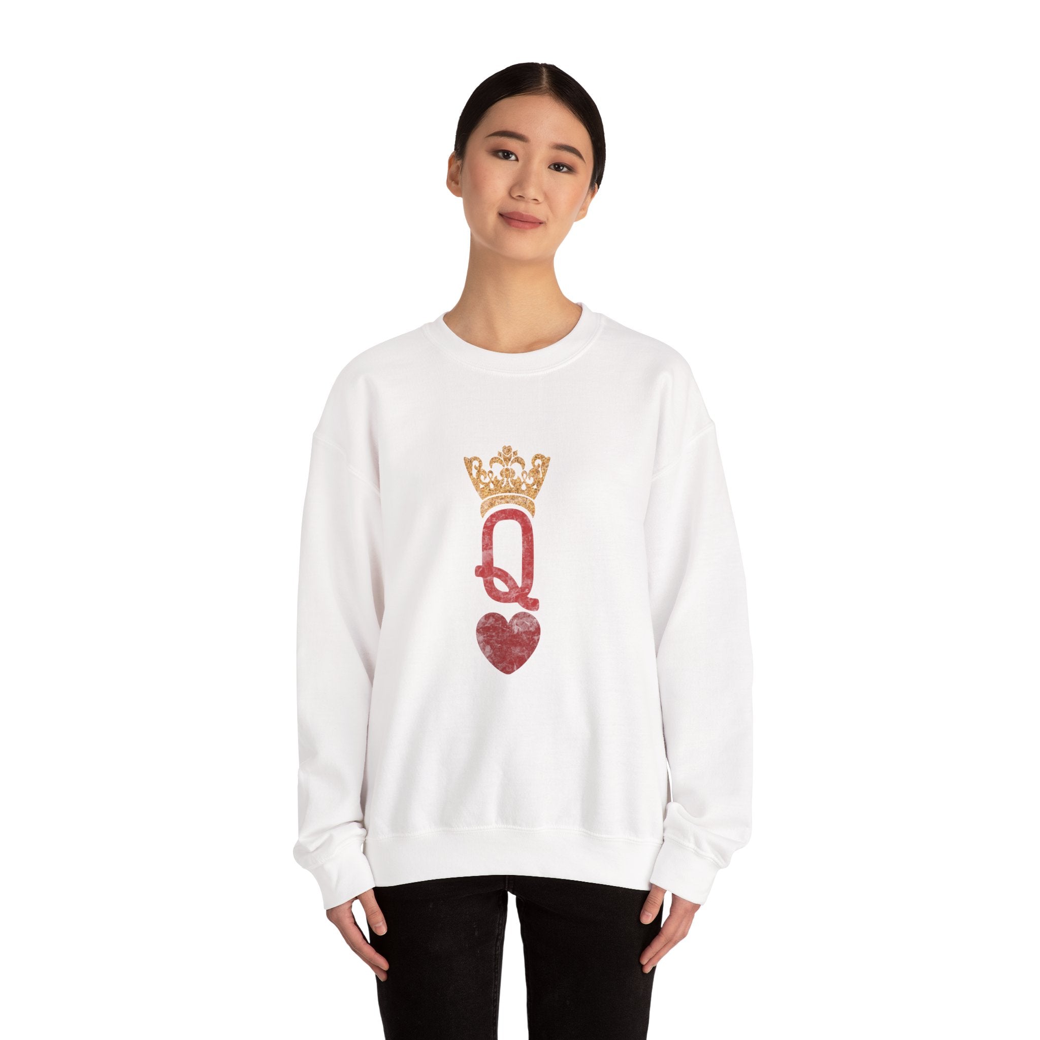 Queen of Hearts - Adult  Crewneck Sweatshirt