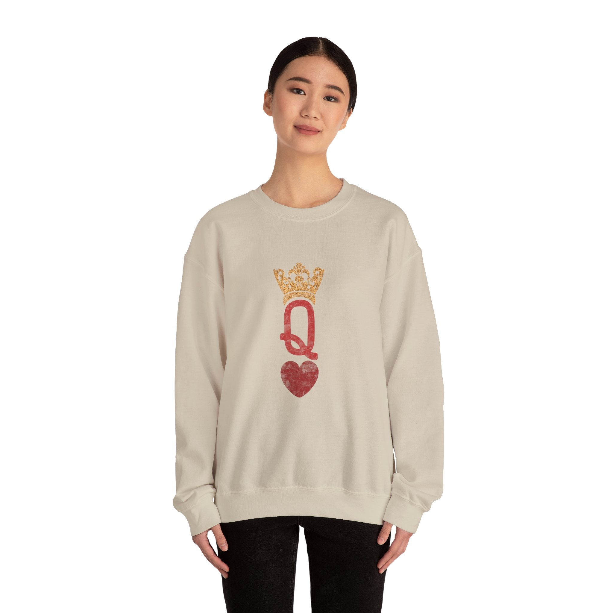 Queen of Hearts - Adult  Crewneck Sweatshirt