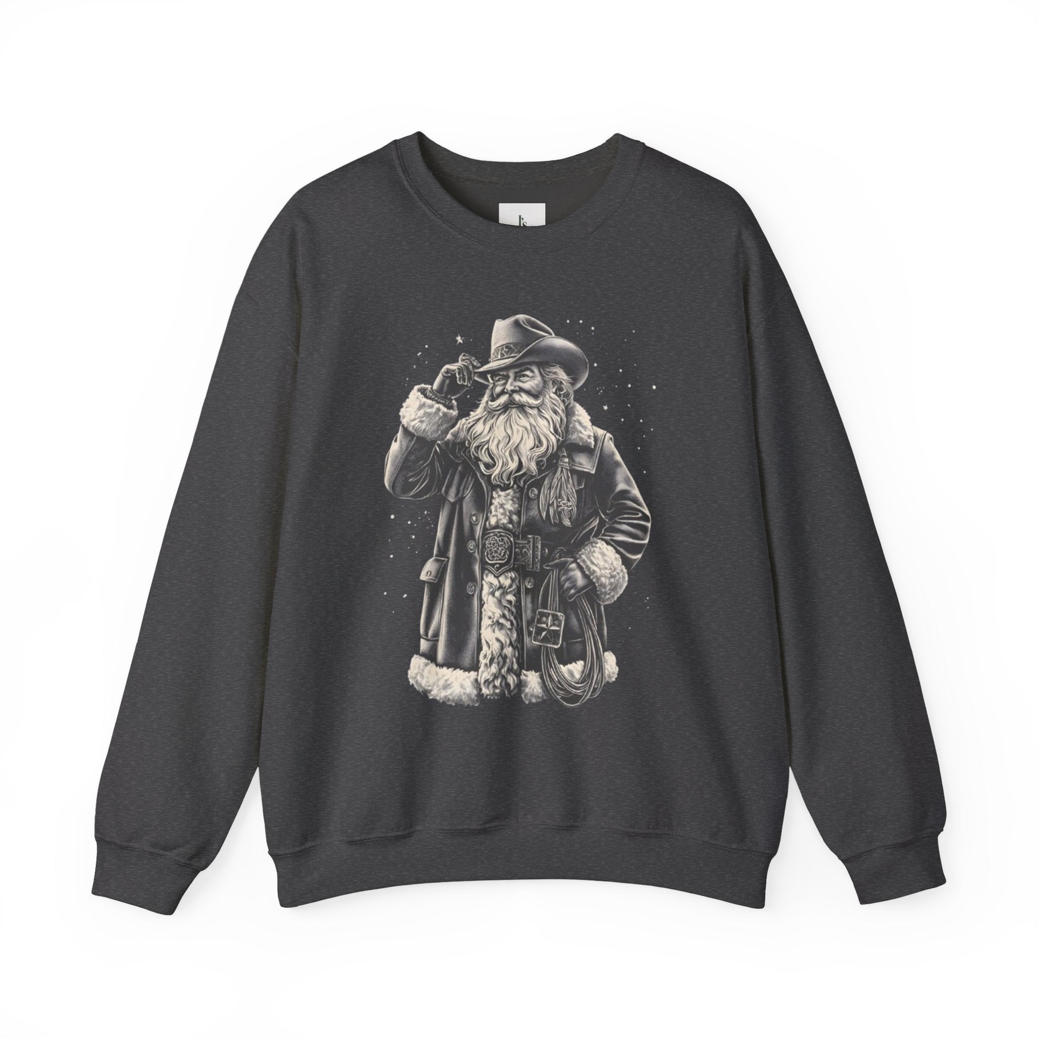 Vintage Santa Cowboy - Adult Crewneck Sweatshirt