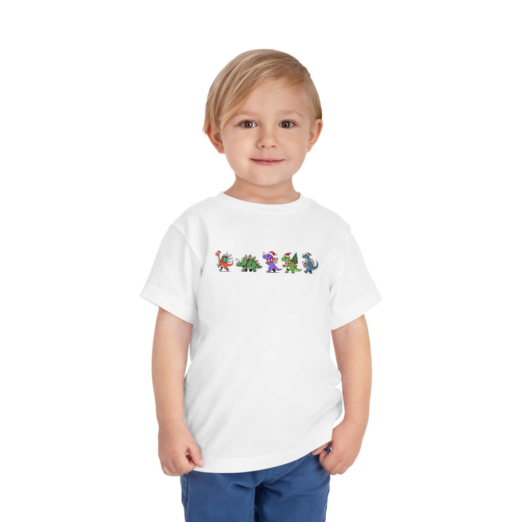 Colorful Dinosaur Parade - Toddler T-Shirt