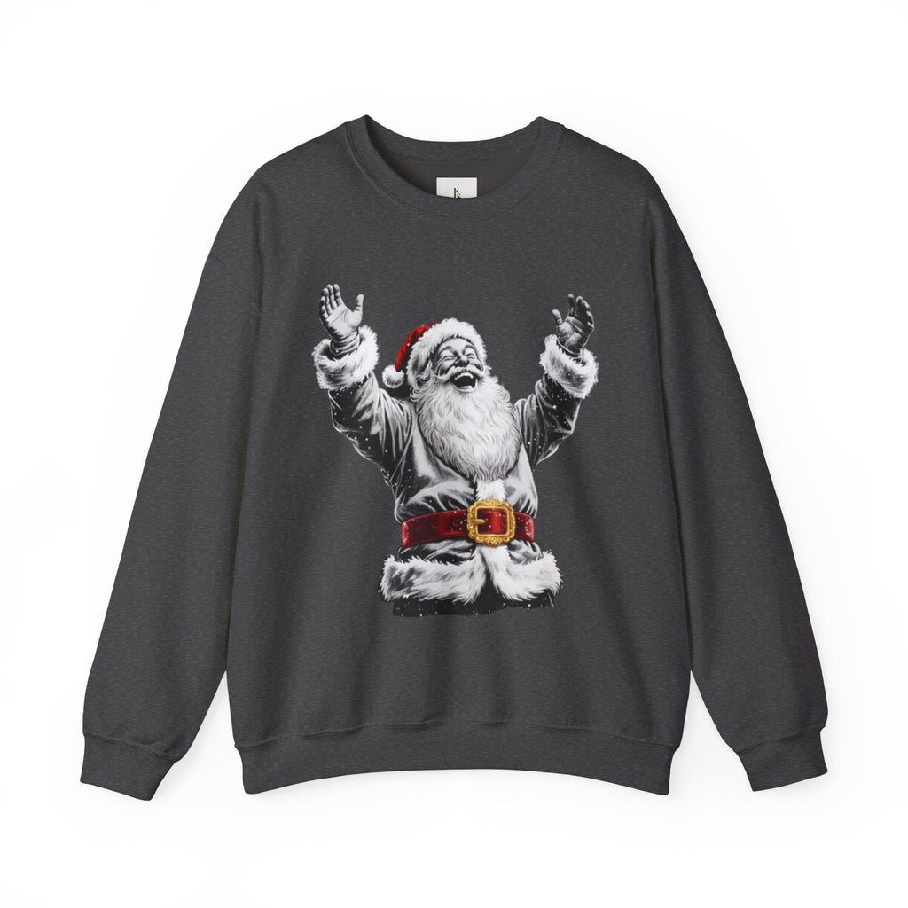 Santa laughing - Adult Crewneck Sweatshirt