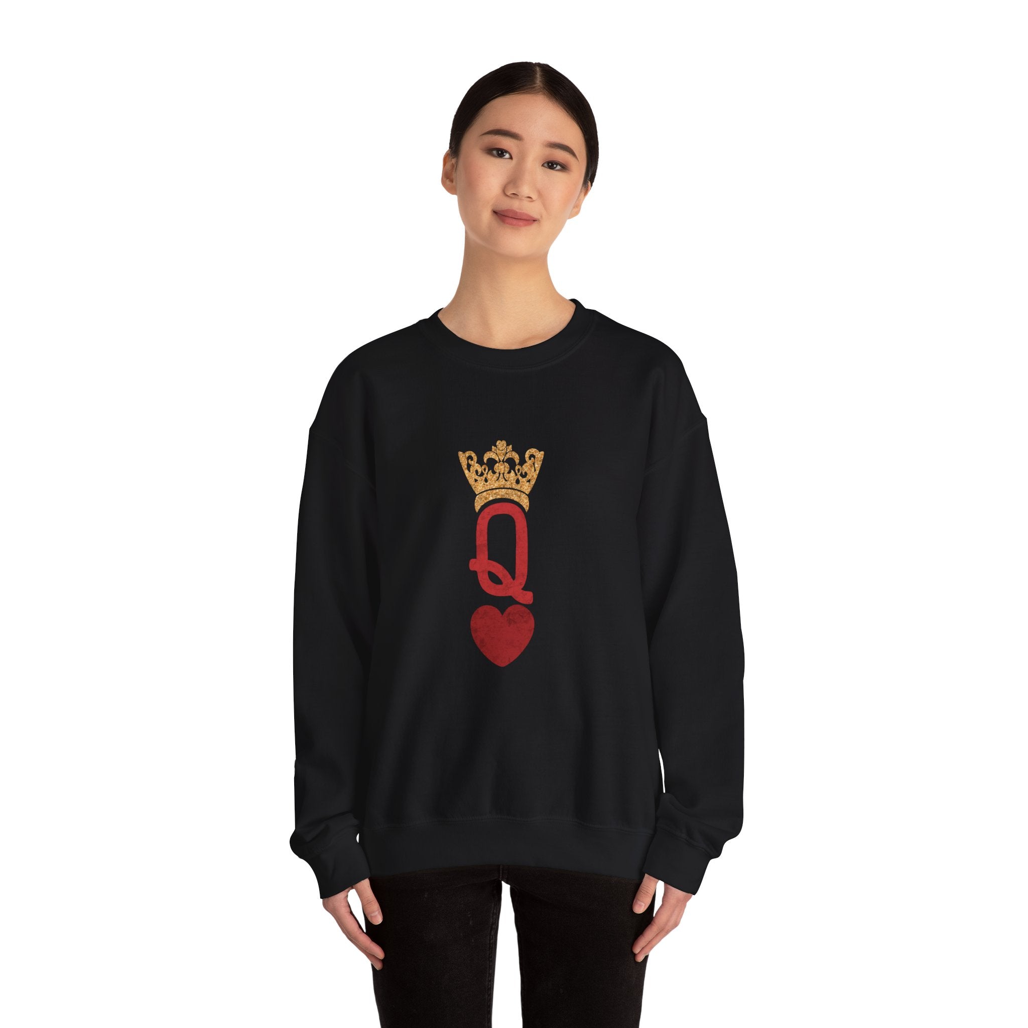 Queen of Hearts - Adult  Crewneck Sweatshirt