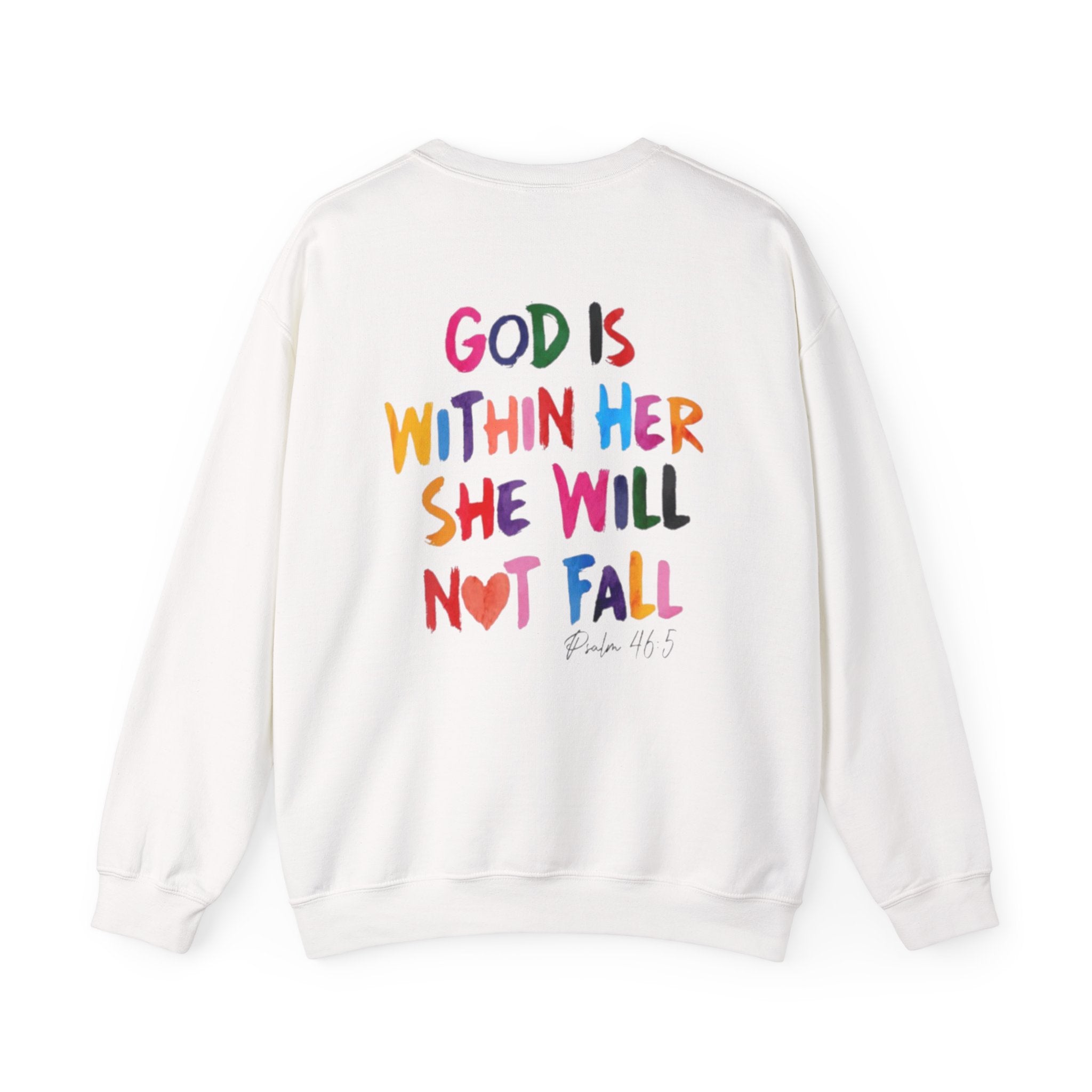God Is Within Her She Will Not Fall- Adult Crewneck Sweatshirt