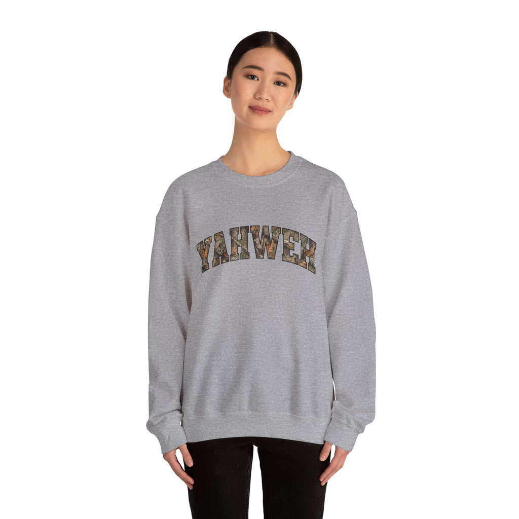 YAHWEH Camo-Adult Crewneck Sweatshirt