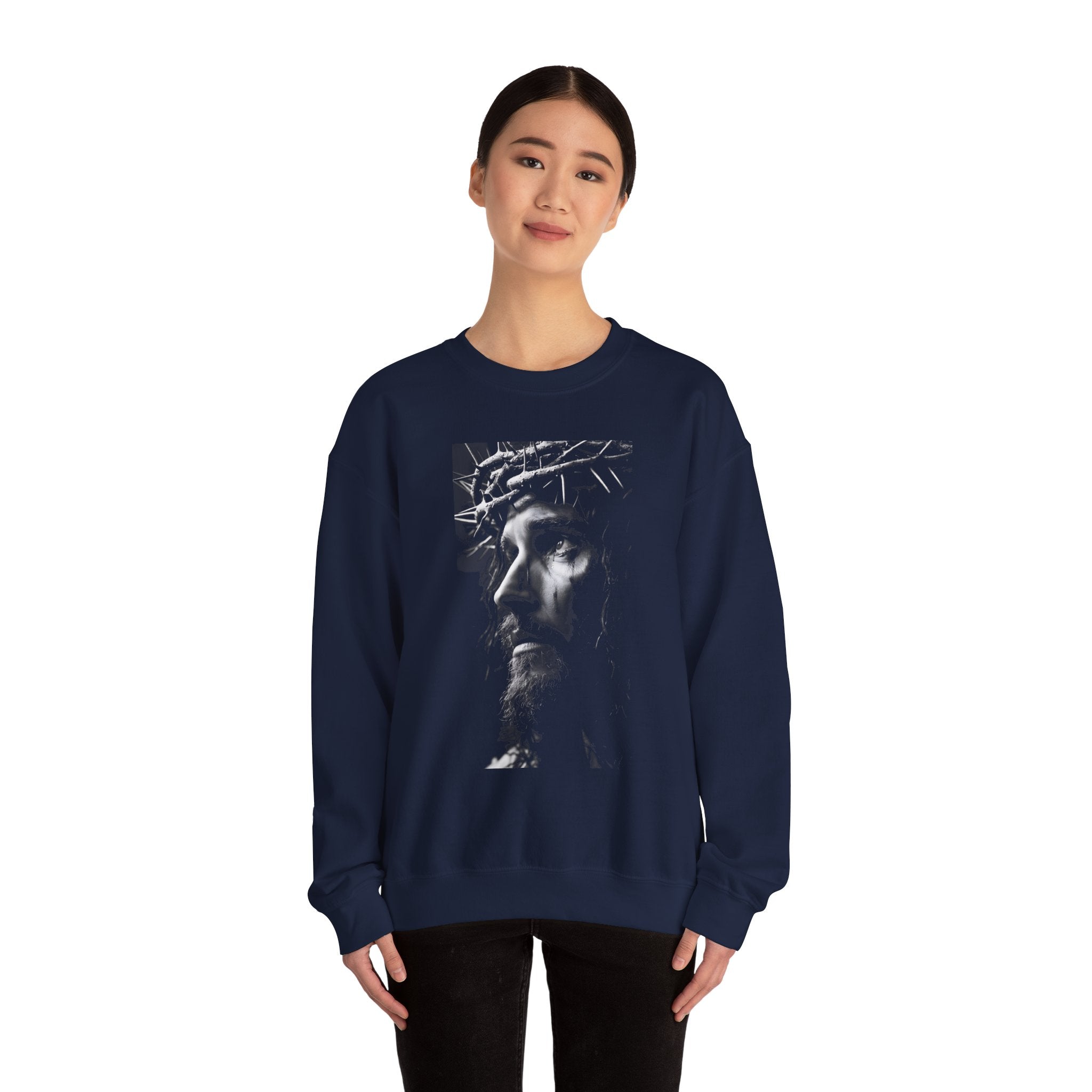 Jesus Portrait - Adult Crewneck Sweatshirt