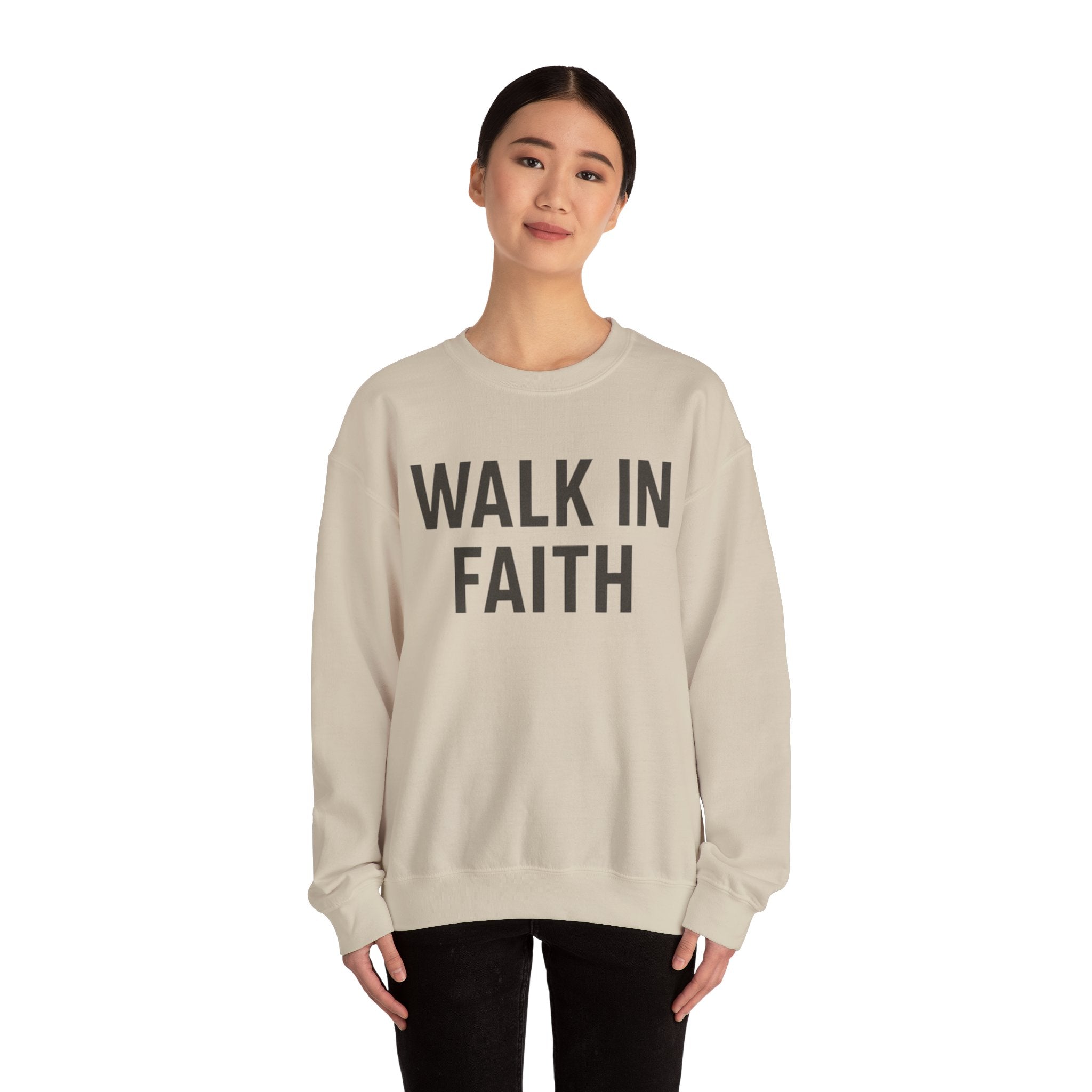 Walk In Faith - Adult Crewneck Sweatshirt