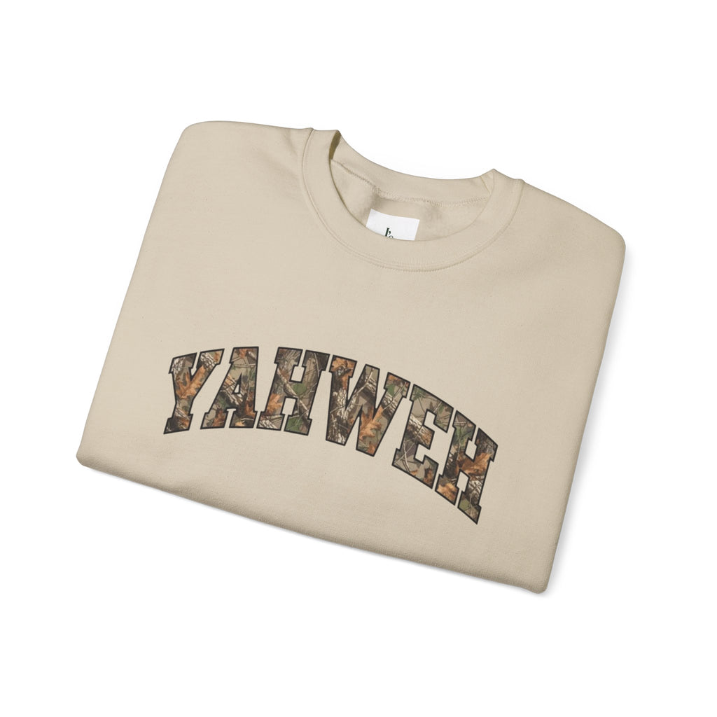 YAHWEH Camo-Adult Crewneck Sweatshirt