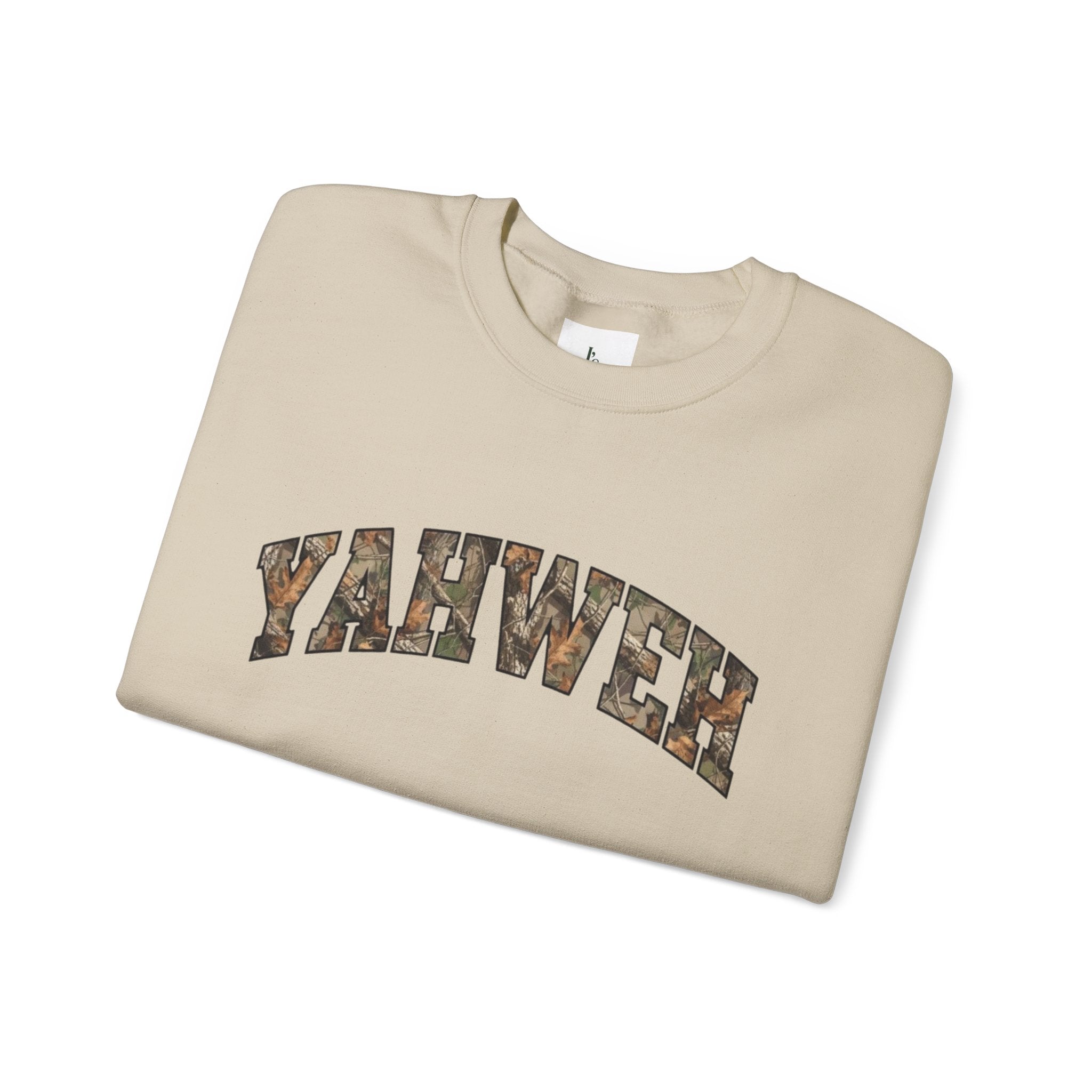 YAHWEH Camo-Adult Crewneck Sweatshirt
