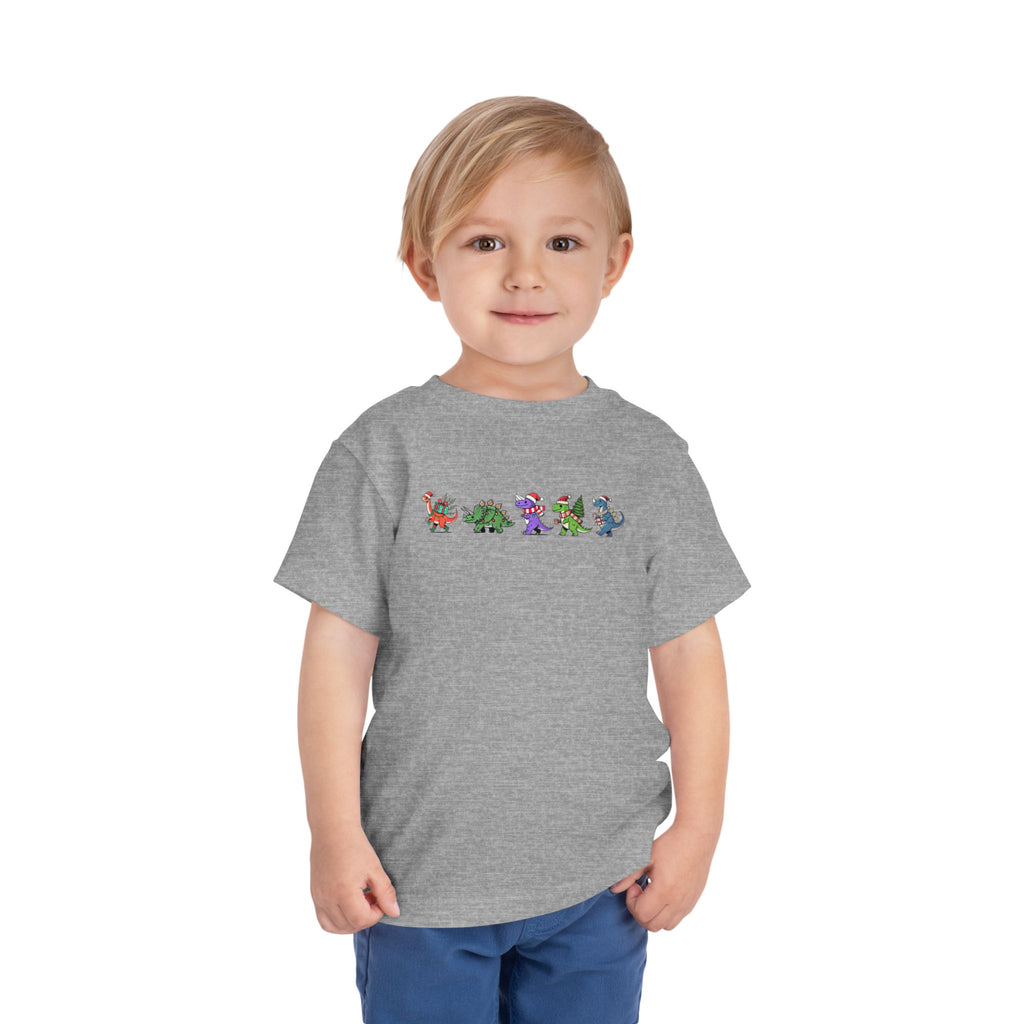 Colorful Dinosaur Parade - Toddler T-Shirt