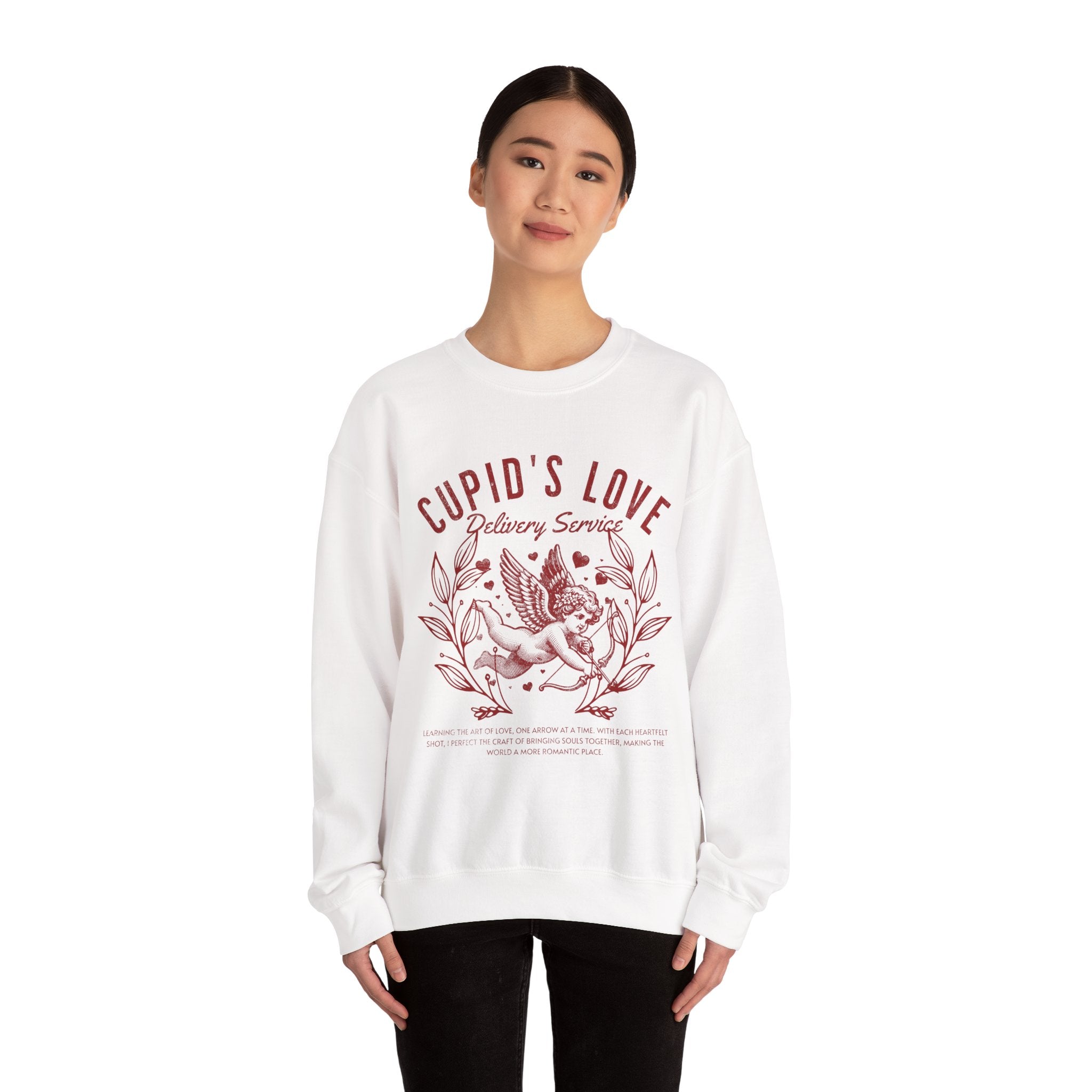 Cupid's Love Delivery- Adult Crewneck Sweatshirt
