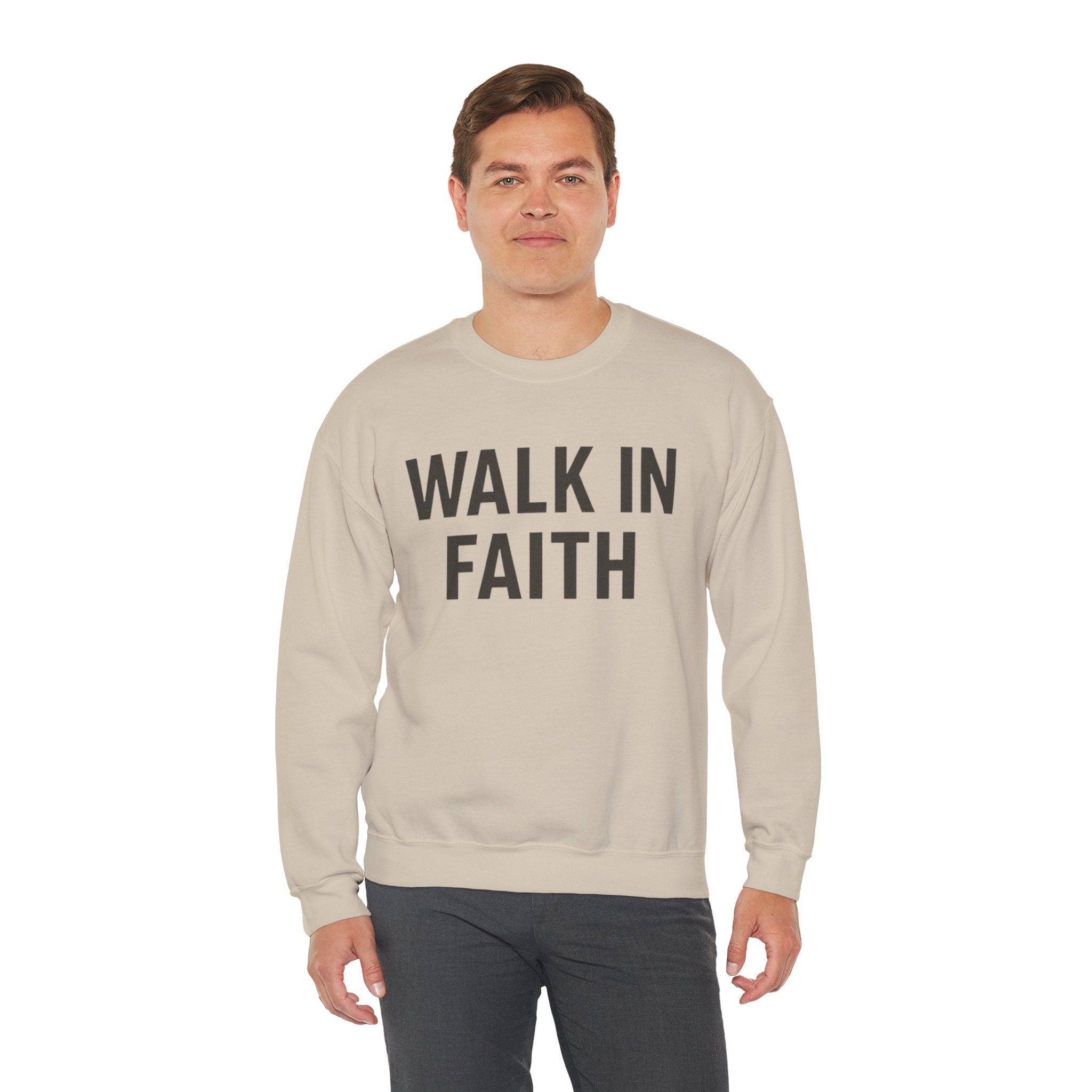 Walk In Faith - Adult Crewneck Sweatshirt