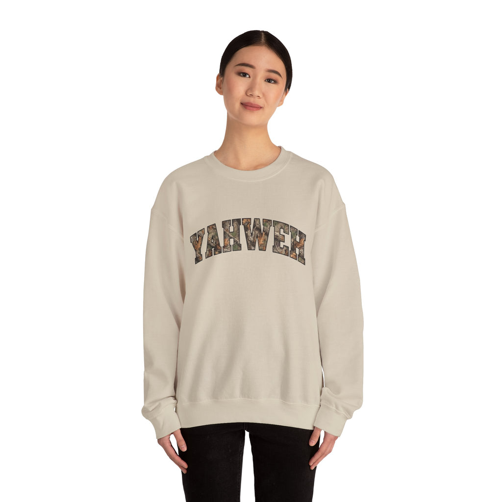 YAHWEH Camo-Adult Crewneck Sweatshirt