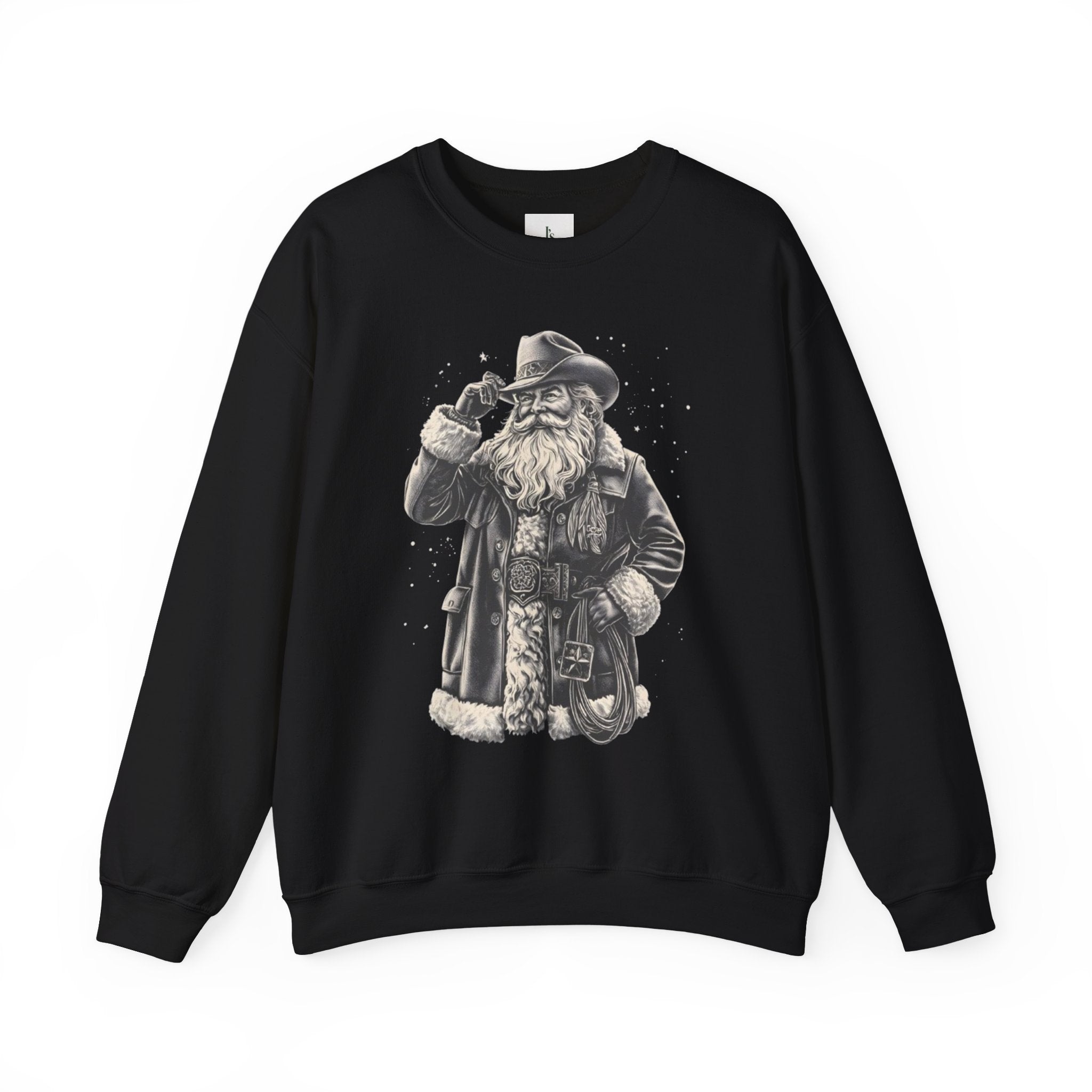 Vintage Santa Cowboy - Adult Crewneck Sweatshirt