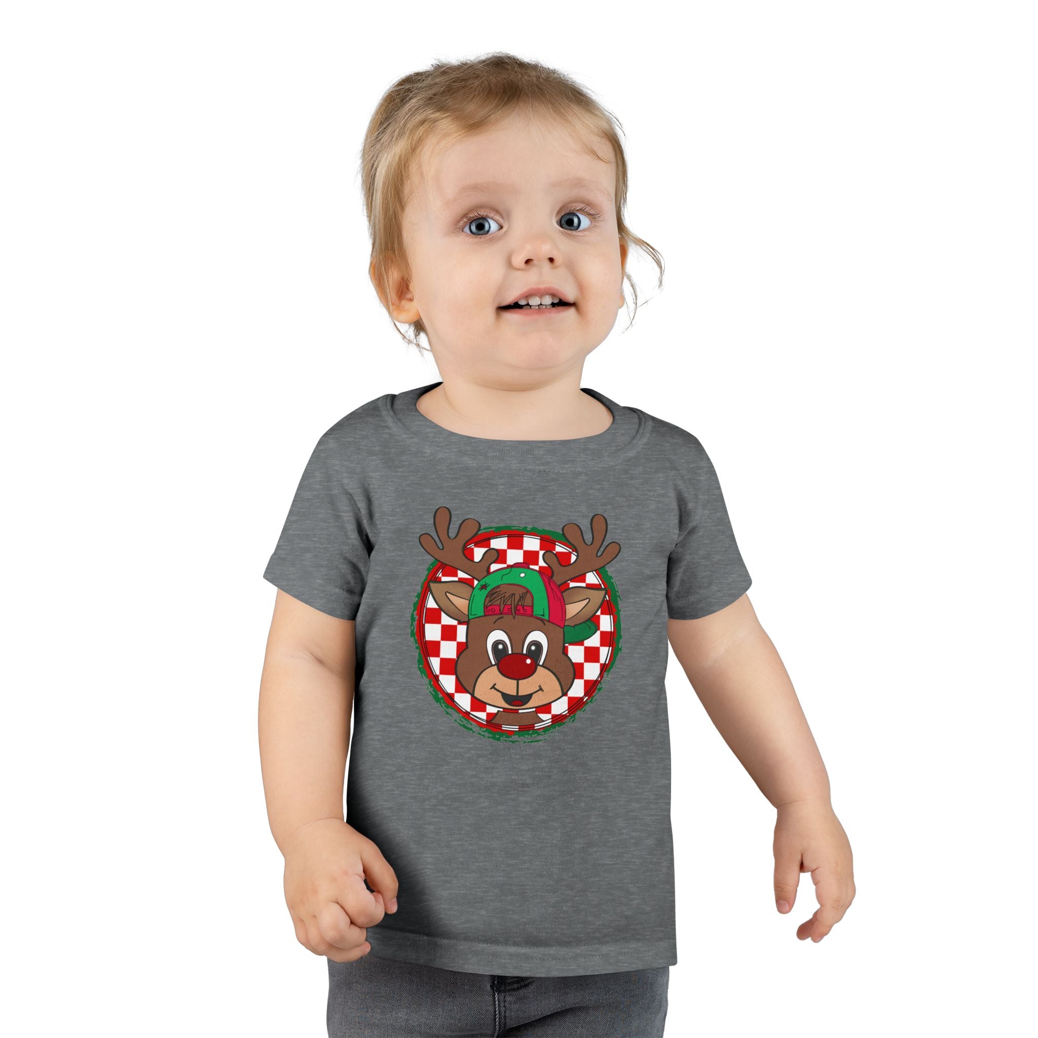 Cute Reindeer Face- Toddler T-Shirt