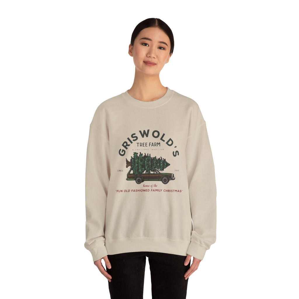 Griswold's Tree Farm Crewneck —Adult Crewneck Sweatshirt