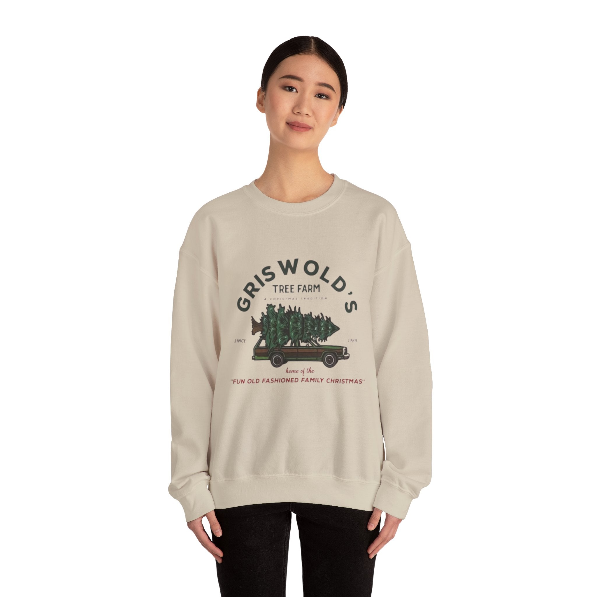 Griswold's Tree Farm Crewneck —Adult Crewneck Sweatshirt