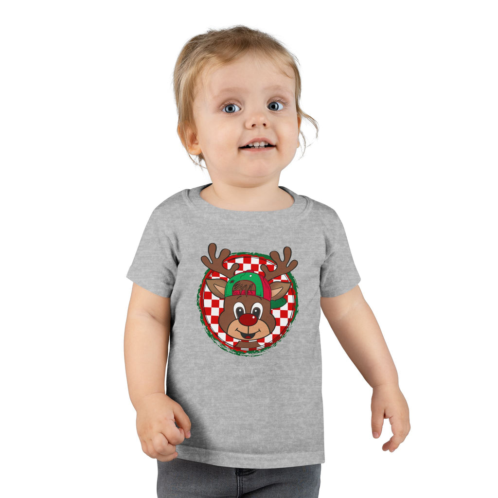 Cute Reindeer Face- Toddler T-Shirt