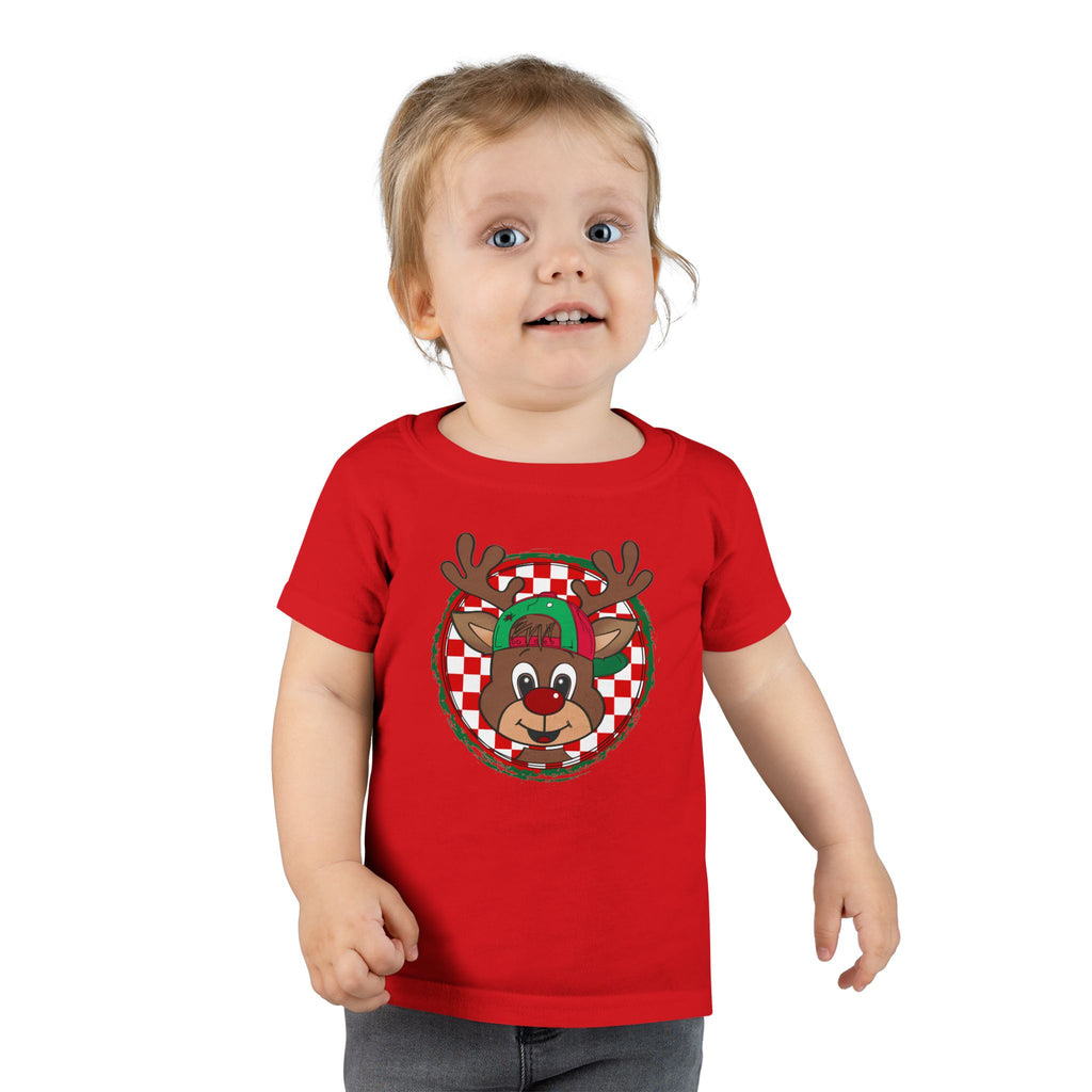 Cute Reindeer Face- Toddler T-Shirt