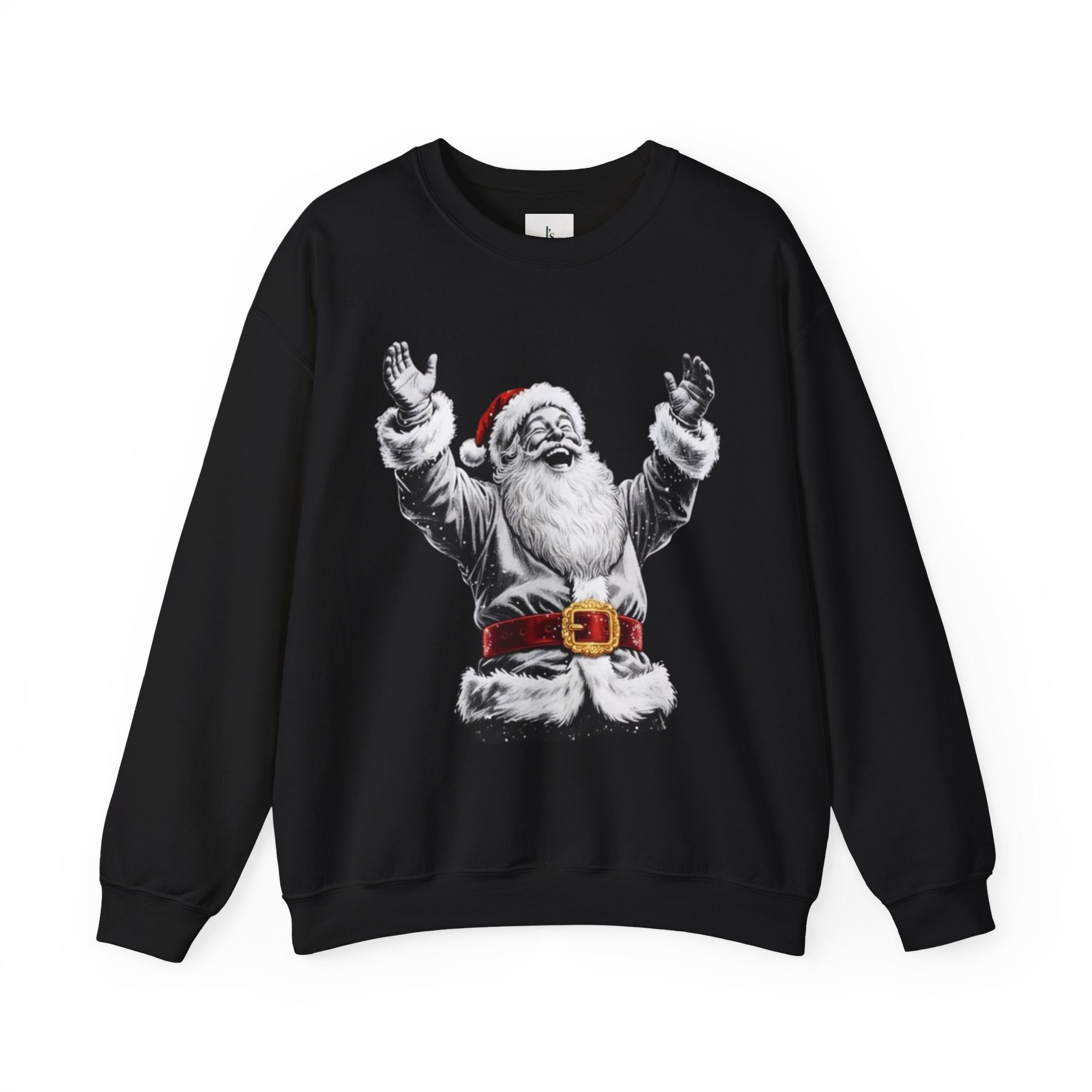 Santa laughing - Adult Crewneck Sweatshirt