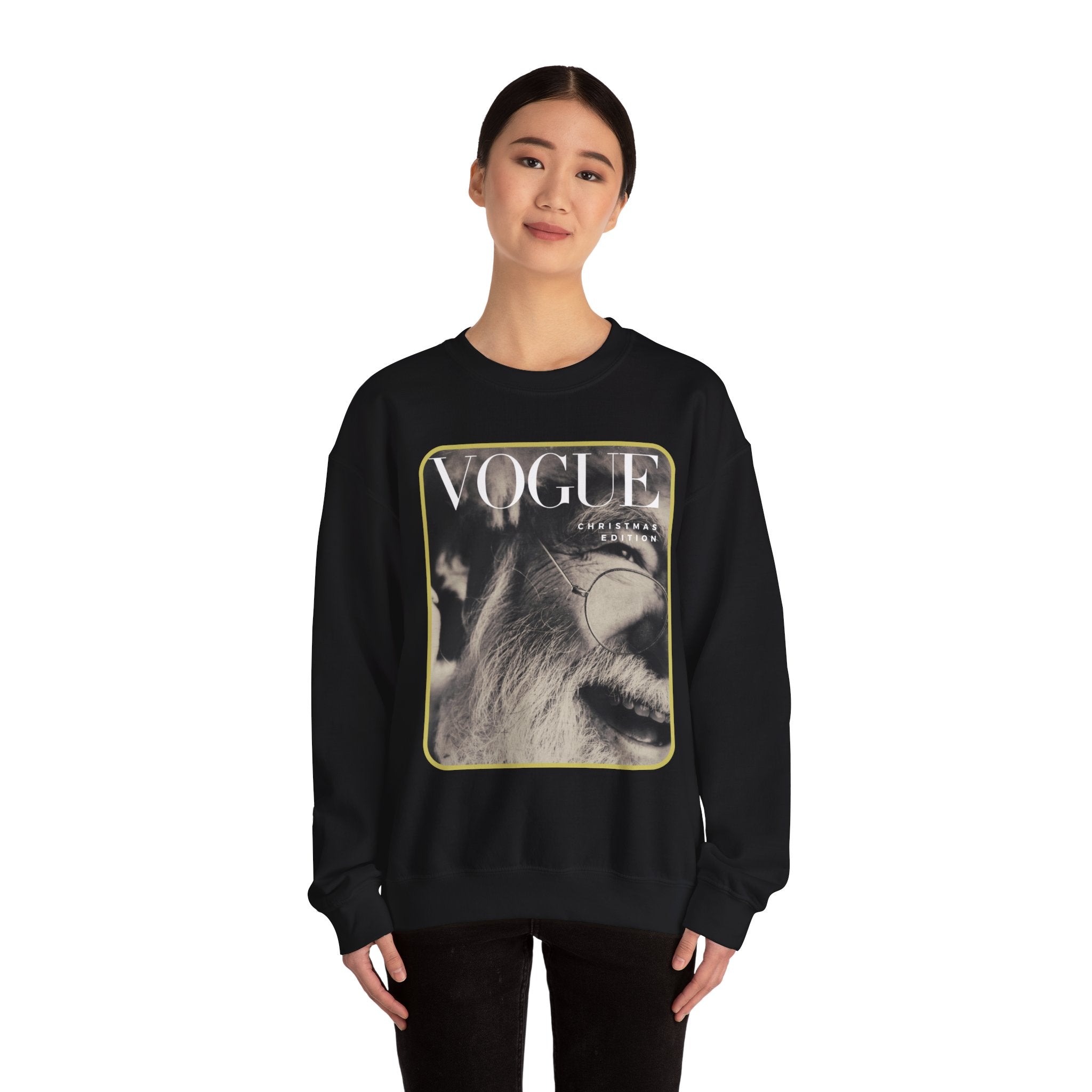 Santa Vogue Magazine — Adult Crewneck Sweatshirt