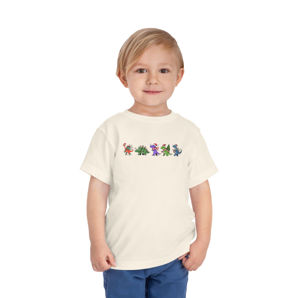 Colorful Dinosaur Parade - Toddler T-Shirt