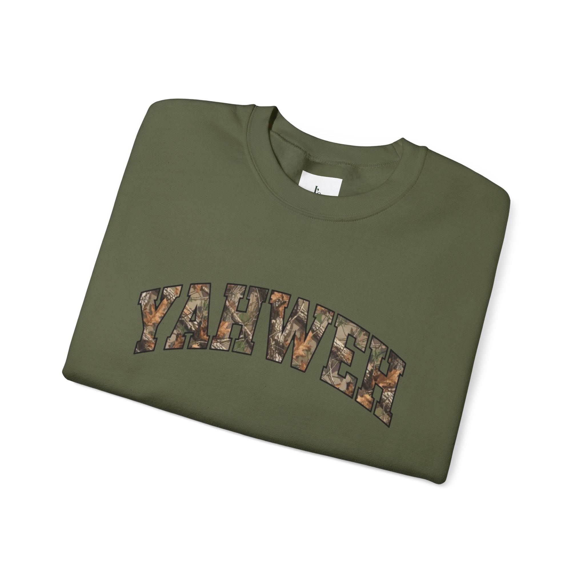 YAHWEH Camo-Adult Crewneck Sweatshirt