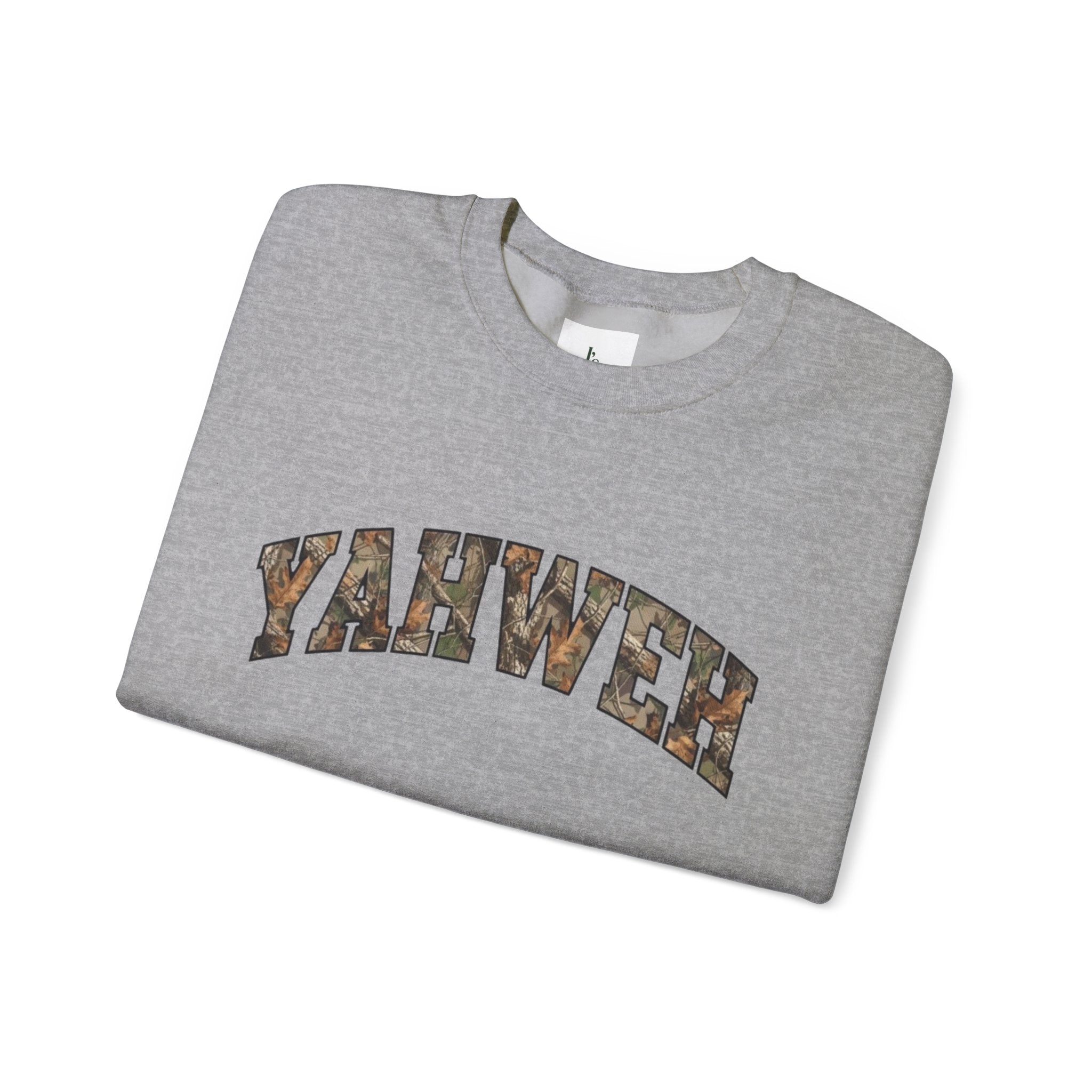 YAHWEH Camo-Adult Crewneck Sweatshirt