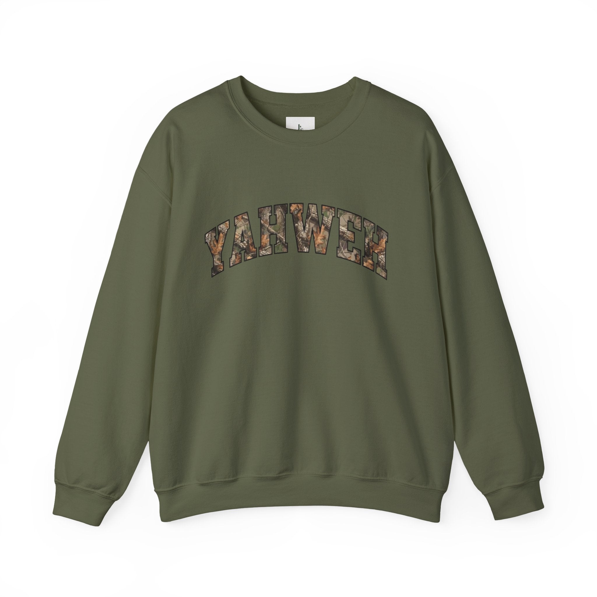 YAHWEH Camo-Adult Crewneck Sweatshirt