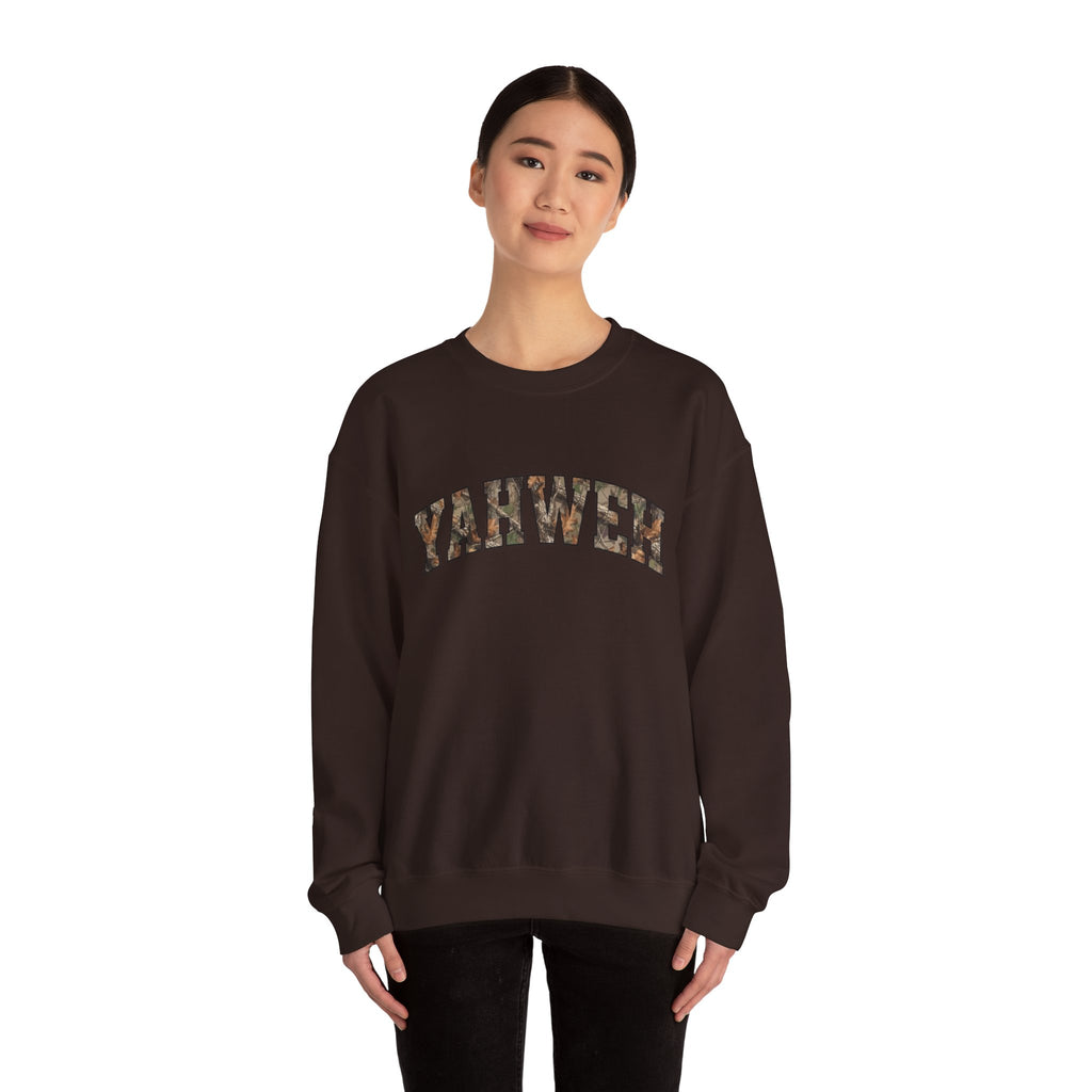 YAHWEH Camo-Adult Crewneck Sweatshirt